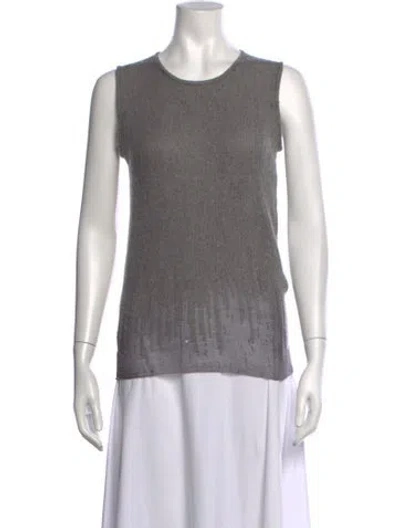 Pre-owned Donna Karan Vintage Late 1990's - Early 2000's Sweater In Grey