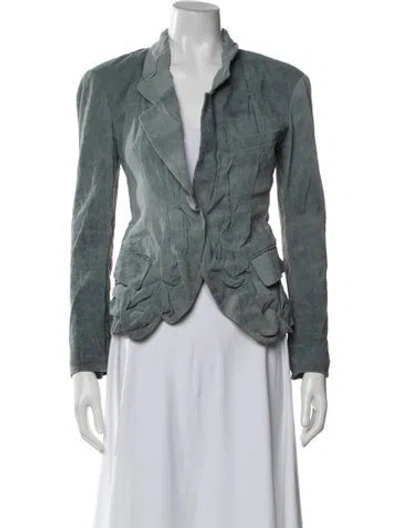 Pre-owned Donna Karan Vintage Late 2000's - Early 2010's Blazer In Blue