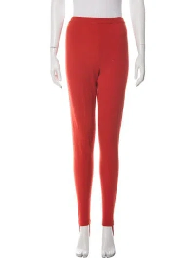 Pre-owned Donna Karan Vintage Leggings Pants In Red