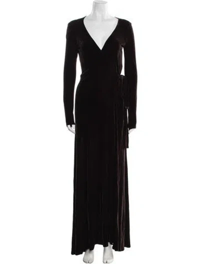 Pre-owned Donna Karan Vintage Long Dress In Black
