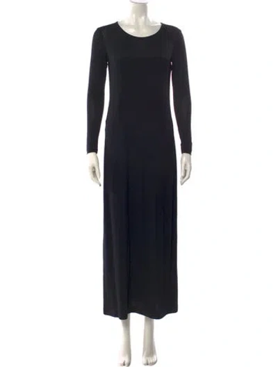 Pre-owned Donna Karan Vintage Long Dress In Black