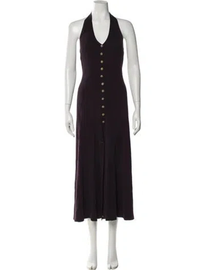 Pre-owned Donna Karan Vintage Long Dress In Purple