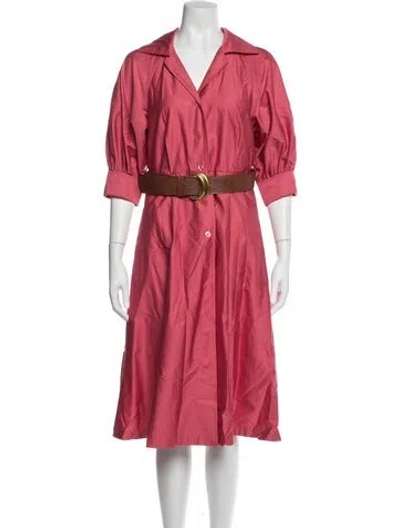Pre-owned Donna Karan Vintage Midi Length Dress In Pink
