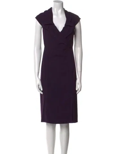 Pre-owned Donna Karan Vintage Midi Length Dress In Purple