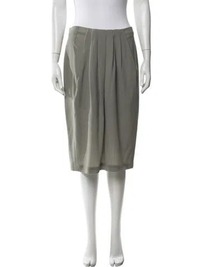 Pre-owned Donna Karan Vintage Midi Length Skirt In Grey