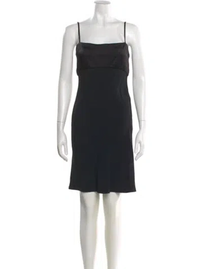 Pre-owned Donna Karan Vintage Mini Dress In Black