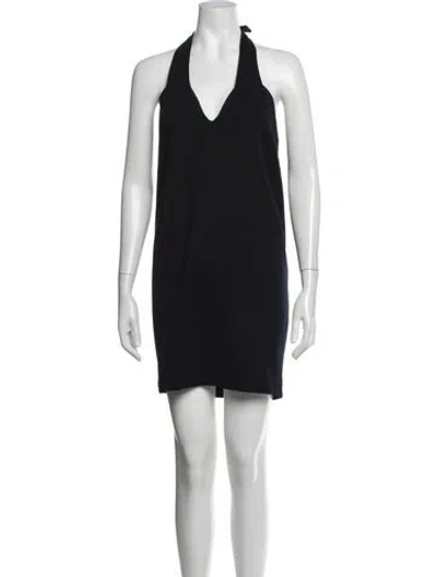 Pre-owned Donna Karan Vintage Mini Dress In Blue