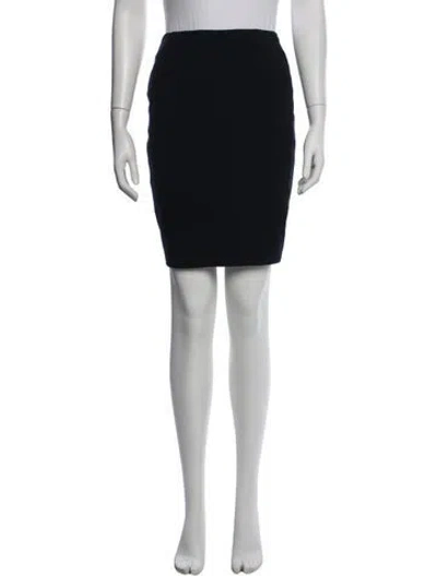 Pre-owned Donna Karan Vintage Mini Skirt In Black/neutrals