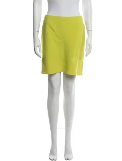 Pre-owned Donna Karan Vintage Mini Skirt In Green