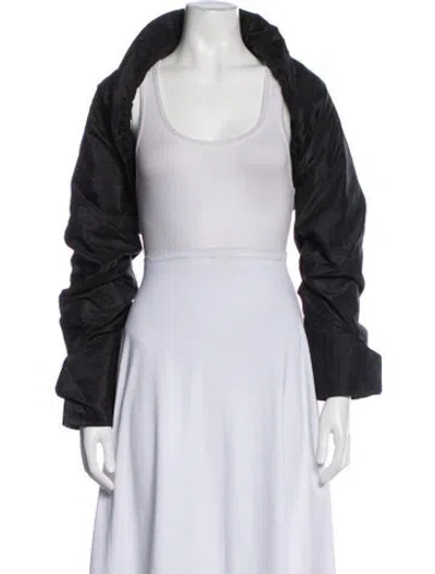Pre-owned Donna Karan Vintage Nylon Bolero In Black