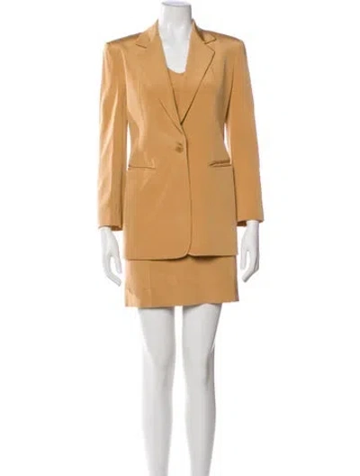 Pre-owned Donna Karan Vintage Signature Dress Set In Neutral