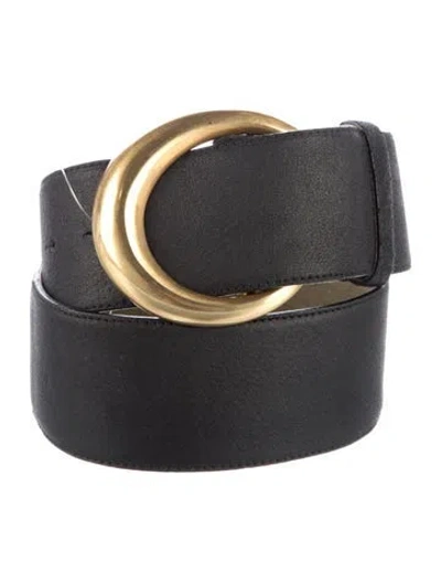Pre-owned Donna Karan Vintage Wide Belt In Black