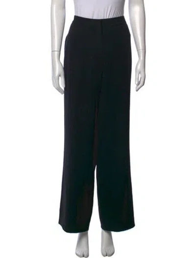 Pre-owned Donna Karan Vintage Wide Leg Pants In Black