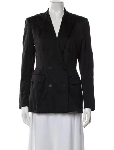 Pre-owned Donna Karan Vintage Wool Blazer In Black