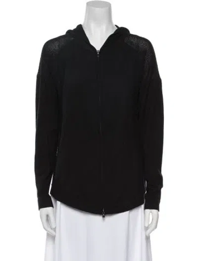 Pre-owned Donna Karan V-neck Sweater In Black