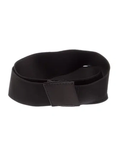 Pre-owned Donna Karan Waist Belt In Black