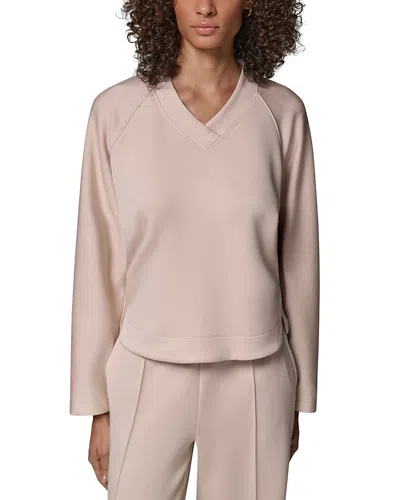 Donna Karan Weekend Dkny Jet Setter Dolman Sleeve V Neck Top In Neutral