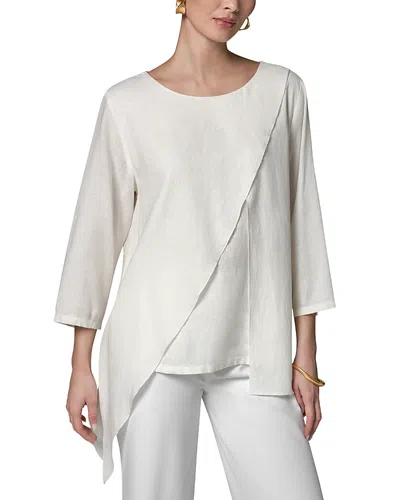 Donna Karan Weekend Donna Karan Asymmetric Layer Top In White