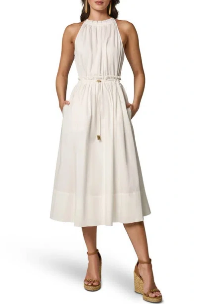 Donna Karan Weekend Sleeveless A-line Midi Dress In Neutral