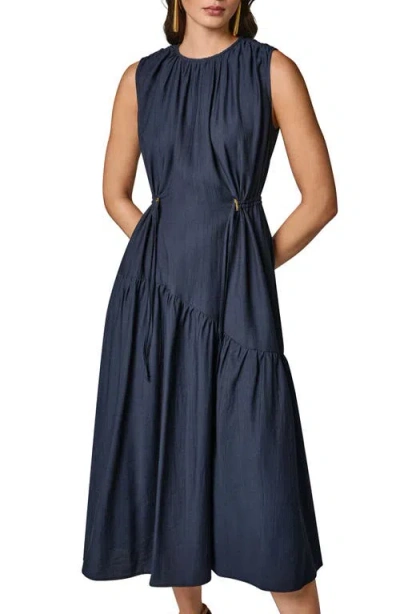 Donna Karan Weekend Sleeveless Midi Dress In Black