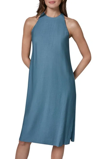 Donna Karan Weekend Sleeveless Midi Dress In Blue