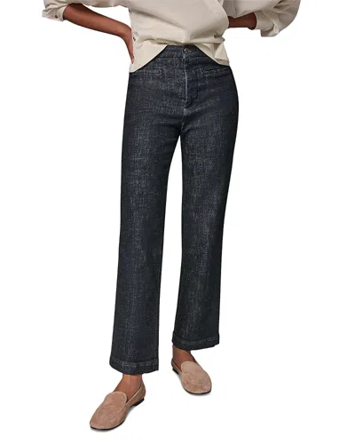 Donna Karan Weekend The Ren Cotton Stretch High Rise Straight Pants In Gray