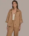 Donna Karan Weekend Women's Button-front Jacket In Brown