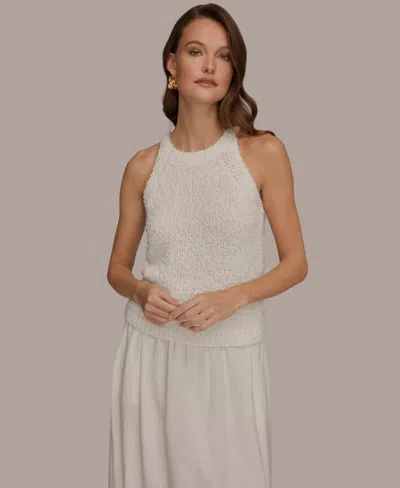 Donna Karan Weekend Women's Halter-style Tank Top In White