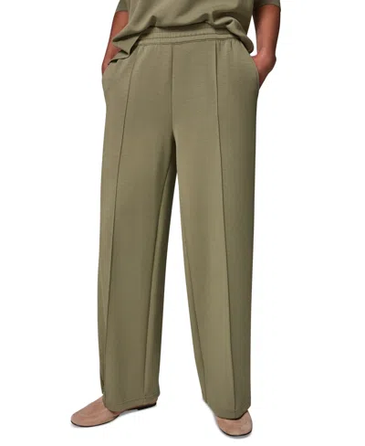 Donna Karan Weekend Women's Jet Setter Mid-rise Pull-on Wide-leg Pants In Animal Print