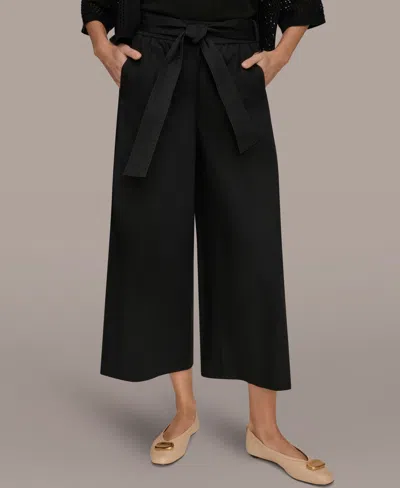 Donna Karan Weekend Women's Mid-rise Cropped Pants In Black