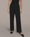 Donna Karan Weekend Women's Pleated Pull-on Pants In Black