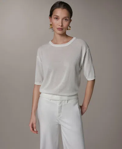 Donna Karan Weekend Women's Pull-on Crewneck Sweater In Multi