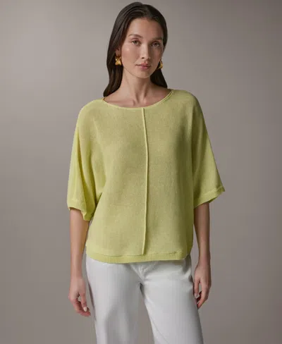 Donna Karan Weekend Women's Pull-on Sweater In Yellow