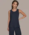 Donna Karan Weekend Women's Pull-on Top In Blue