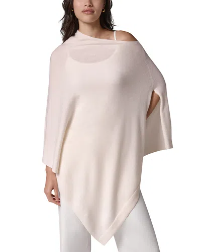 Donna Karan Weekend Wool & Cashmere Asymmetrical Poncho Sweater In Neutral