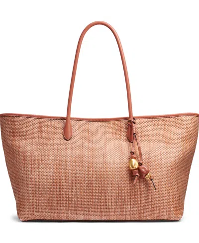 Donna Karan Weekend Woven Large Tote Bag In Orange