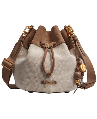 Donna Karan Weekend Woven Medium Bucket Bag