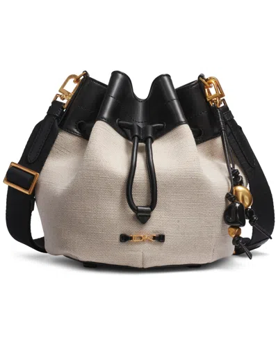 Donna Karan Weekend Woven Medium Bucket Bag In Multi