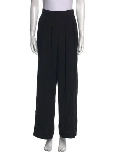 Pre-owned Donna Karan Wide Leg Pants In Black