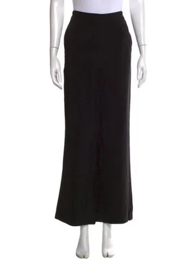 Pre-owned Donna Karan Wide Leg Pants In Black
