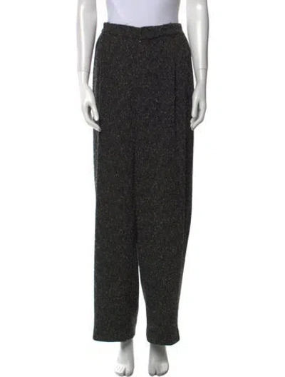 Pre-owned Donna Karan Wide Leg Pants In Black