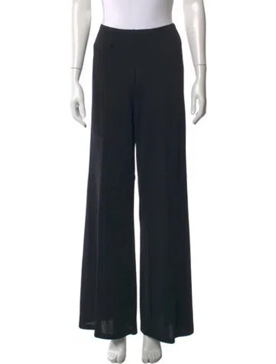 Pre-owned Donna Karan Wide Leg Pants In Black