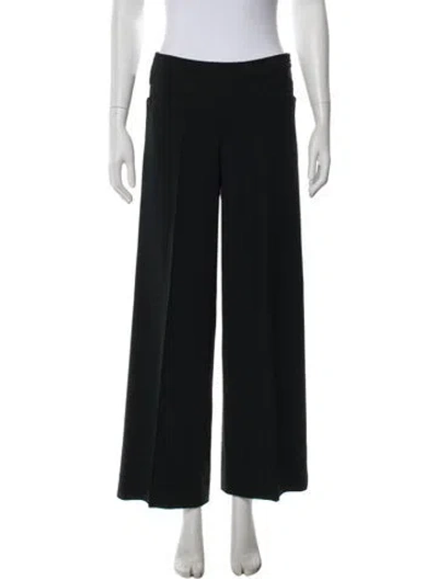 Pre-owned Donna Karan Wide Leg Pants In Black