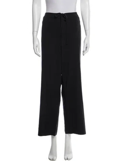 Pre-owned Donna Karan Wide Leg Pants In Black