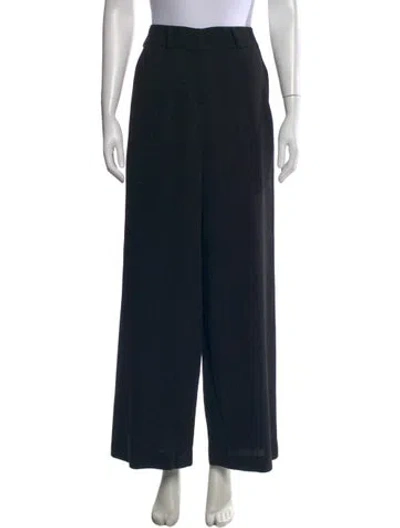 Pre-owned Donna Karan Wide Leg Pants In Black