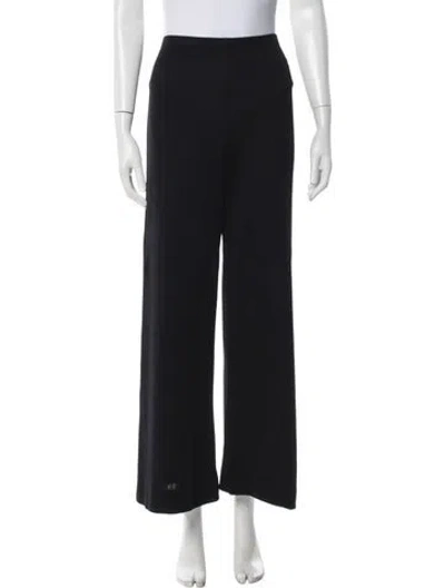 Pre-owned Donna Karan Wide Leg Pants In Black