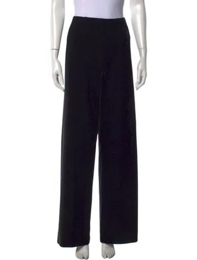 Pre-owned Donna Karan Wide Leg Pants In Black