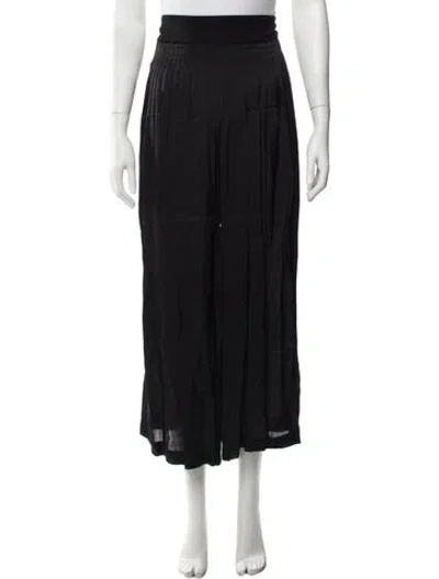 Pre-owned Donna Karan Wide Leg Pants In Black