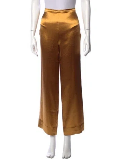 Pre-owned Donna Karan Wide Leg Pants In Brown
