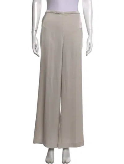 Pre-owned Donna Karan Wide Leg Pants In Brown